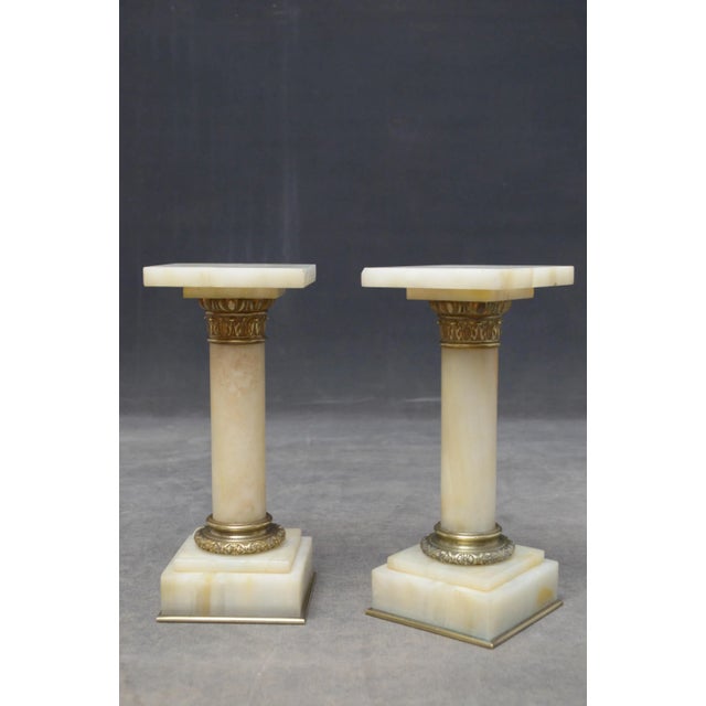 Antique Victorian White Marble Columns, Set of 2 For Sale - Image 13 of 13