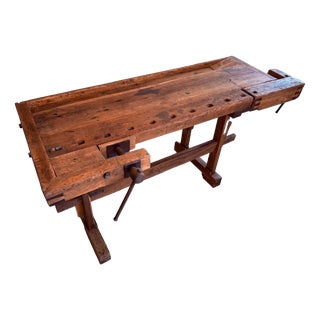 Antique German Workbench, 1890s For Sale