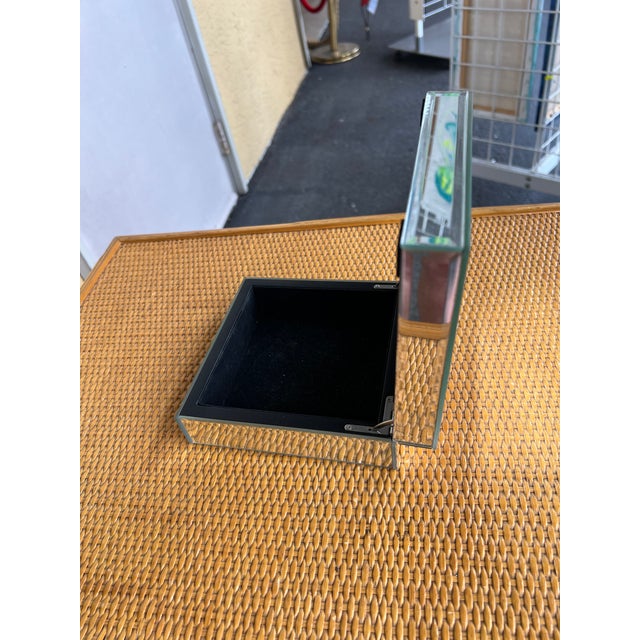 Contemporary Vintage Mirrored Box Jewelry Box For Sale - Image 3 of 10