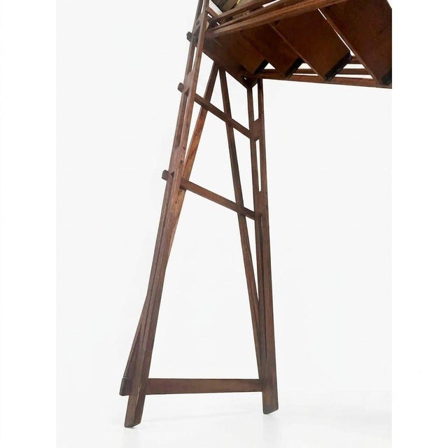 Late 19th Century Magnificent Victorian Architectural a-Frame Ladder, Presentation & Showroom Display Model - 1 Piece For Sale In San Francisco - Image 6 of 12