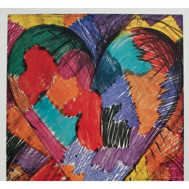 Illustration 1983 French Exhibition Vintage Poster - Jim Dine, Galerie Maeght, Paris, Monotypes Et Gravures For Sale - Image 3 of 3