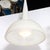 Mid Century Modern White Enamel and Holophane Glass Diffuser Pendant by Mathieu Matégot For Sale - Image 9 of 18
