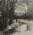 Realism Luigi Kasimir Winter Landscape C. 1950 Original Print For Sale - Image 3 of 7