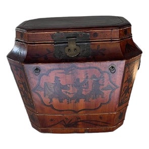 Red Scholar's Trunk Circa 1860's For Sale