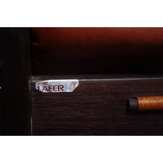 Percival Lafer Rose Leather Lounge Chair For Sale - Image 4 of 5