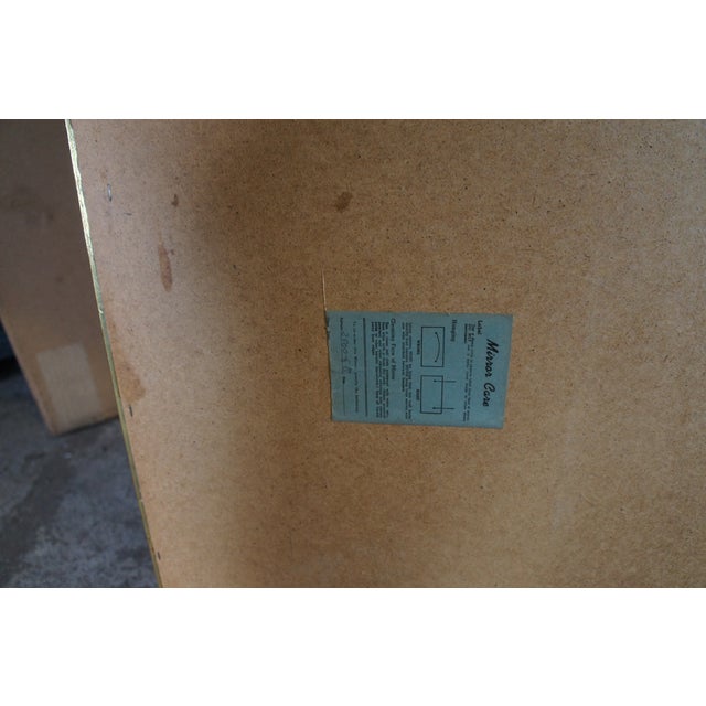 Hollywood Regency Rectangular Carved Wall Hanging Mirror Beveled Frame Gold 43" For Sale - Image 10 of 11