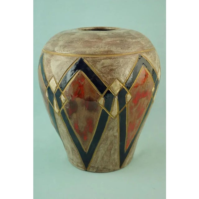 Vintage Italian Lustre Ceramic Vase by Emilia Palomba, 1950s For Sale - Image 4 of 18