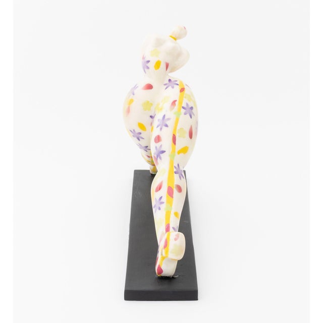 Plastic Francoise Abraham Woman Walking Resin Sculpture For Sale - Image 7 of 11
