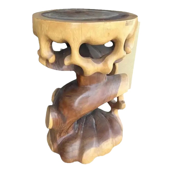 Tall Truffle Trunk Pedestal '2 Available' | Chairish