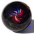 Glass Vintage Fratelli Toso Murano Jet Black Mosaic Optic Swirl Canes Italian Art Glass Paperweight For Sale - Image 7 of 8