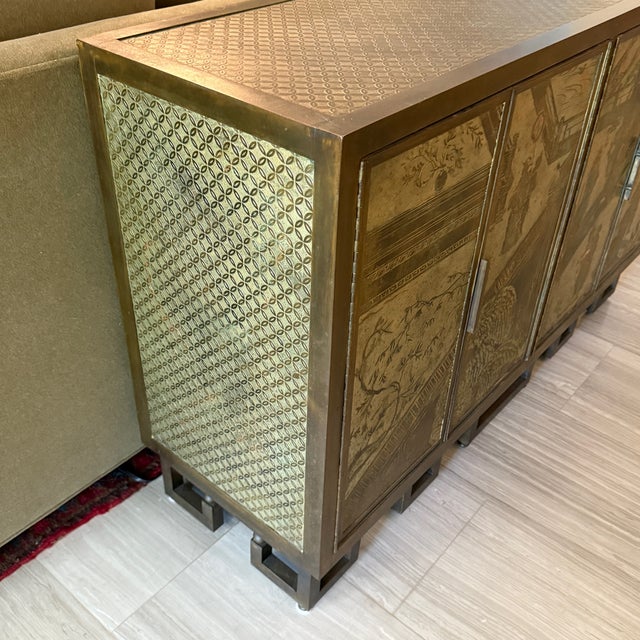1970s Philip and Kelvin LaVerne, Mid-Century Modern, "Chan Li" Cabinet, Signed For Sale - Image 14 of 18