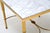Metal Vintage French Brass and Marble Coffee Table, 1950 For Sale - Image 7 of 10
