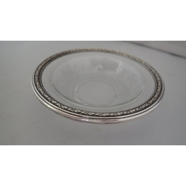 Cut Glass & Sterling Bowl For Sale - Image 5 of 6