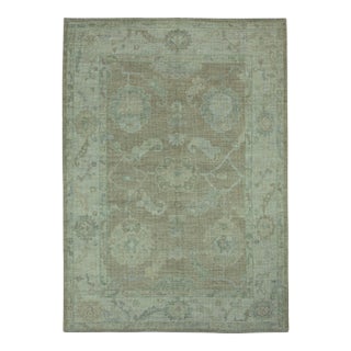 Turkish Oushak Rug 5' x 7' #19423 For Sale