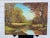 Vintage Traditional Impressionist Still Life Autumn Landscape Original Oil Painting, Chartreuse, Copper, Orange For Sale In Houston - Image 6 of 11