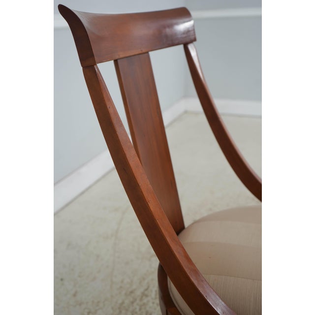 Set of 4 Ethan Allen Medallion Cherry Dining Chairs For Sale In Philadelphia - Image 6 of 18