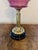 Antique Victorian Cranberry Glass Oil Lamp, 1860 For Sale - Image 4 of 6