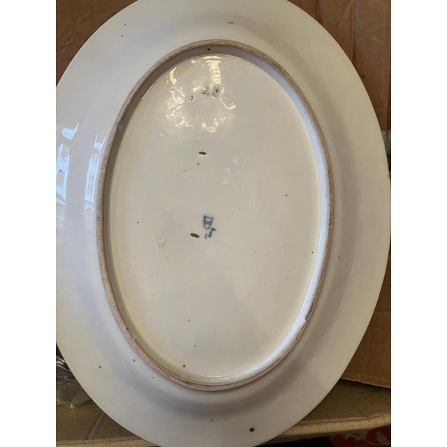 18th Century Blue and White Porcelain Serving Tureen and Platters, Vienna, Austria, Set of 10 For Sale - Image 16 of 17