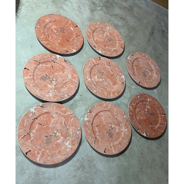 Villeroy & Boch Marble Style Plates - Set of 8 For Sale In West Palm - Image 6 of 6