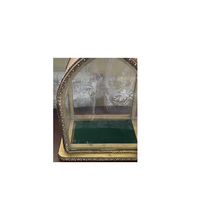 20th Century Neo-Gothic Eclectic Display Case in Wood and Glass with Decorative Plasterwork, 1890s For Sale - Image 13 of 16