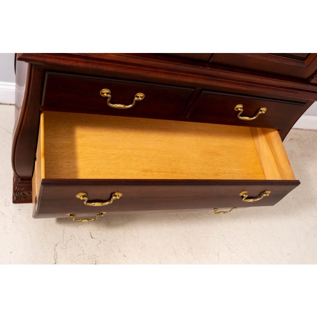 Wood Pennsylvania House Cherry Fitted Interior Bedroom Armoire For Sale - Image 7 of 18