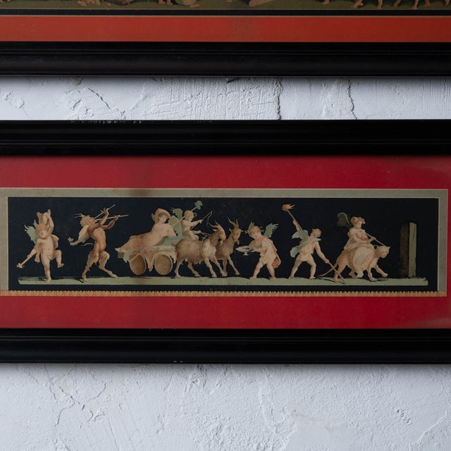 Three Pompeian Cupid Friezes After Geremia Discanno, c.1900 For Sale - Image 4 of 12