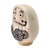 Signed Japanese Daruma Netsuke With Tobi-Dashi (Extending) Eyes, Miniature, 1" For Sale In San Francisco - Image 6 of 14