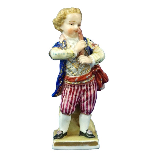 Antique Porcelain Sculpture by Von Schierholzsch of Plaue, Germany, 1800s For Sale