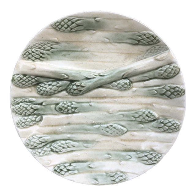 19th Century French Majolica Asparagus Choisy Le Roi For Sale