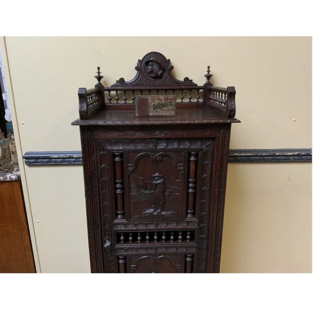 Antique Breton China Cabinet, 1880 For Sale - Image 9 of 10