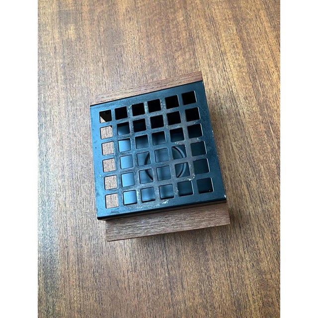 Mid-Century Minimalist Metal and Teak Tea Warmer, 1960s For Sale - Image 9 of 18