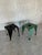 Design e rrebi 1980s h 56cm w50cm d 50cm a striking pair of postmodern side tables by italian manufacturer errebi,...