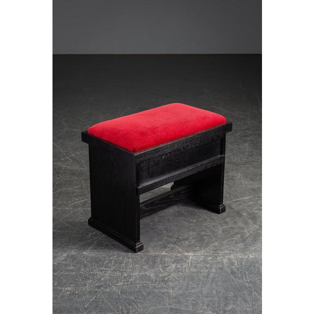 The Hague School Pander Stool by Hendrik Wouda, 1920s For Sale - Image 15 of 15