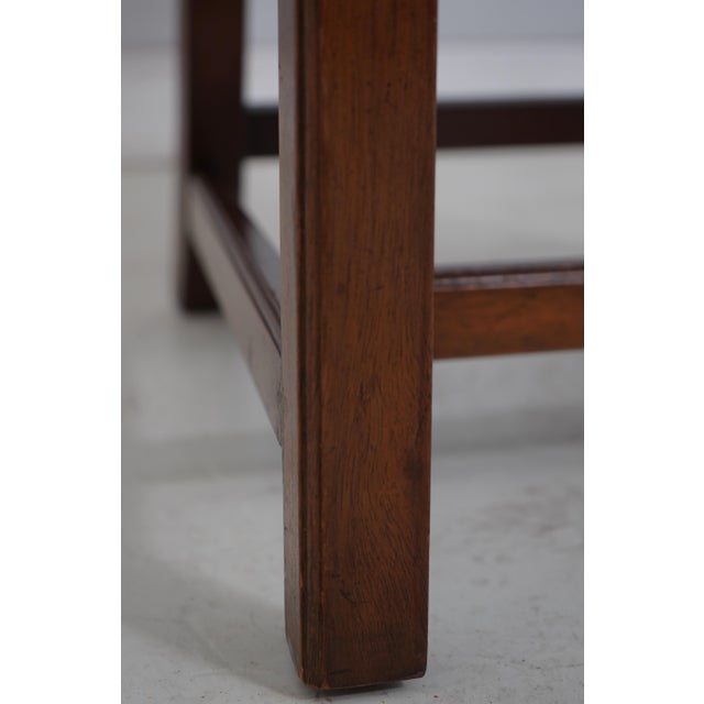 Kittinger Colonial Williamsburg Chippendale Style Damask Upholstered Side Chair For Sale - Image 15 of 18