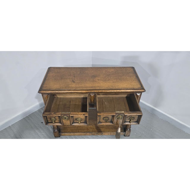 Oak Dresser Base of Small Proportions, 1920s For Sale - Image 10 of 13