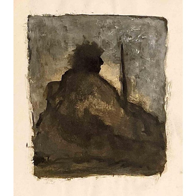 David Euler, Autumn Thoughts, 1980s, Gouache Painting For Sale