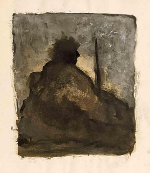 David Euler, Autumn Thoughts, 1980s, Gouache Painting