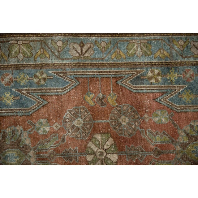 Red Vintage Distressed Mazlaghan Rug - 2'7" x 4'2" For Sale - Image 8 of 8