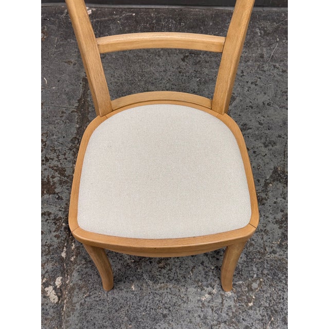 Cream Pottery Barn Cline Dining Chair For Sale - Image 8 of 12