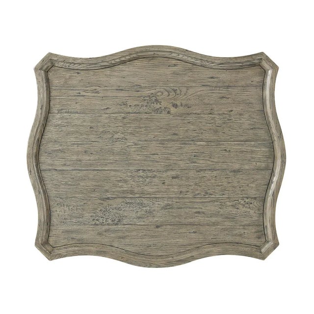 Gray Oak Side Table For Sale In Greensboro - Image 6 of 6