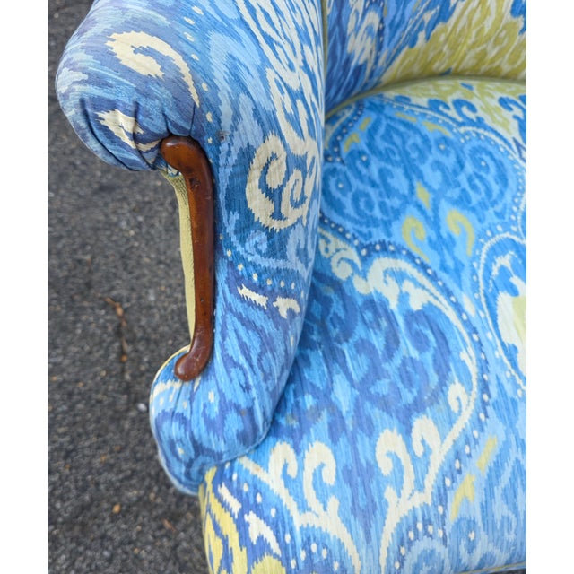 Vintage Wing Chair For Sale - Image 4 of 7