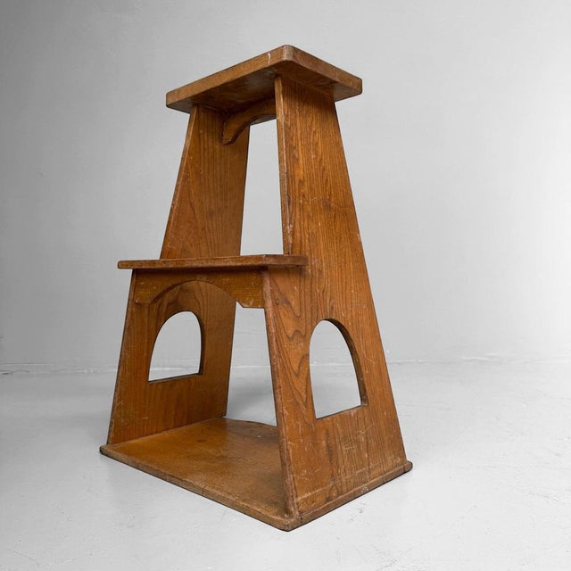 Vintage Japanese Wooden Fumidai Step Stool, 1950-1960 For Sale - Image 10 of 10