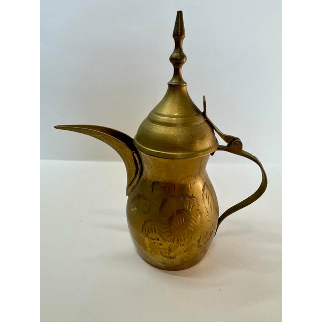 Vintage Etched Brass Vessel Collection - 4-Piece Set For Sale - Image 4 of 12