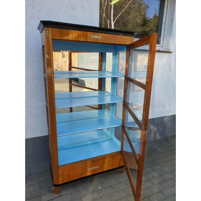 Biedermeier Display Cabinet in Cherrywood, 1820s For Sale - Image 3 of 5