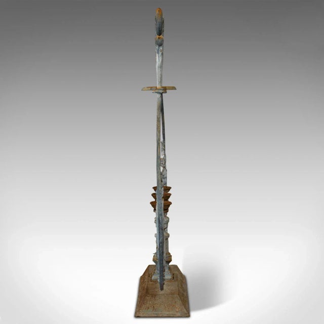 Metal 1950s Art Nouveau Cast Iron Outdoor Plant Stand French For Sale - Image 7 of 13