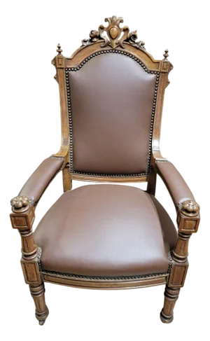 Late 19th Century A Victorian Leather Armchair