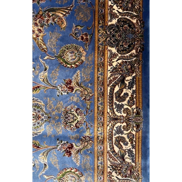 Turkish Signed Silk Turkish Rug ,4' X 6' For Sale - Image 3 of 6