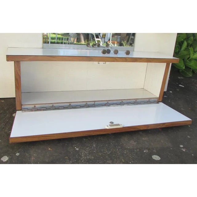 1970s Formica Mirror & Wall Shelves For Sale - Image 5 of 6