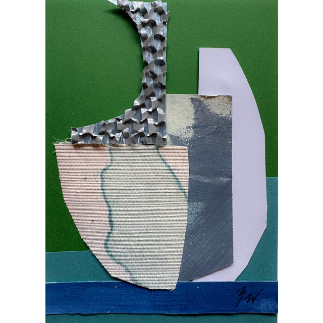 "Pop Music 4" Original Mixed-Media Collage on Paper by Zac Woodiel For Sale - Image 4 of 9