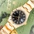 1970s Rolex Op Date 1501 34mm 18k Gold Black Gloss Dial Watch For Sale - Image 9 of 10